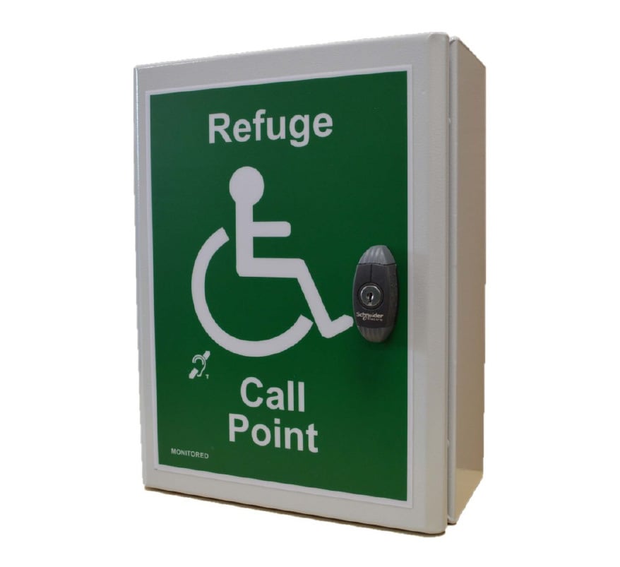 Cameo Type B Disabled Refuge Outstation, IP65, with Back Box - Loop Wired (RCO/IP65/L) - JEM Systems UK