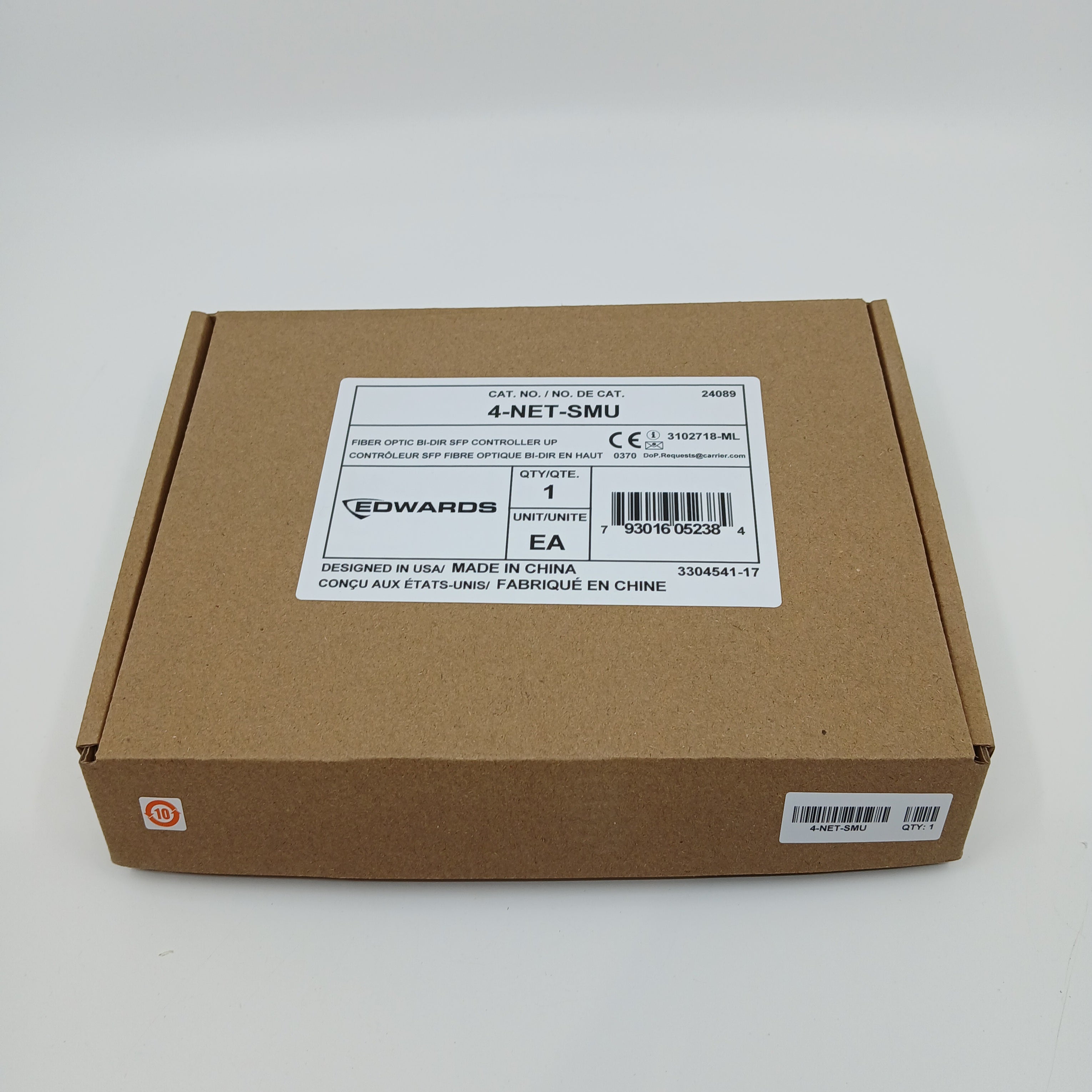 Edwards 4-NET-SMU Single-Mode Fiber-Optic SFP Network Controller Bi-Directional - JEM Systems UK