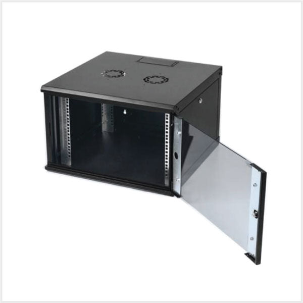 Connectix RackyRax Wall Mounting Cabinet 9U c/w Inset Glass Door