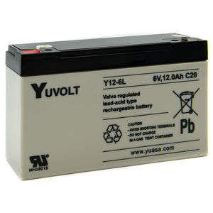 Yucel Y12-6L 6V 12Ah VRLA Battery