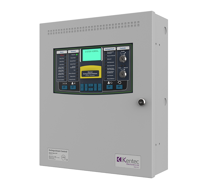 Kentec Sigma ZXT Extinguishant Control Panel (Large Enclosure) - JEM Systems UK