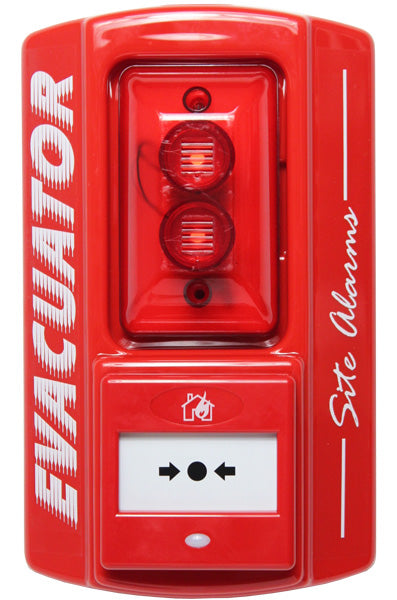Jewel EVASMBG Evacuator Site Master Break Glass Site Alarm with Strobe