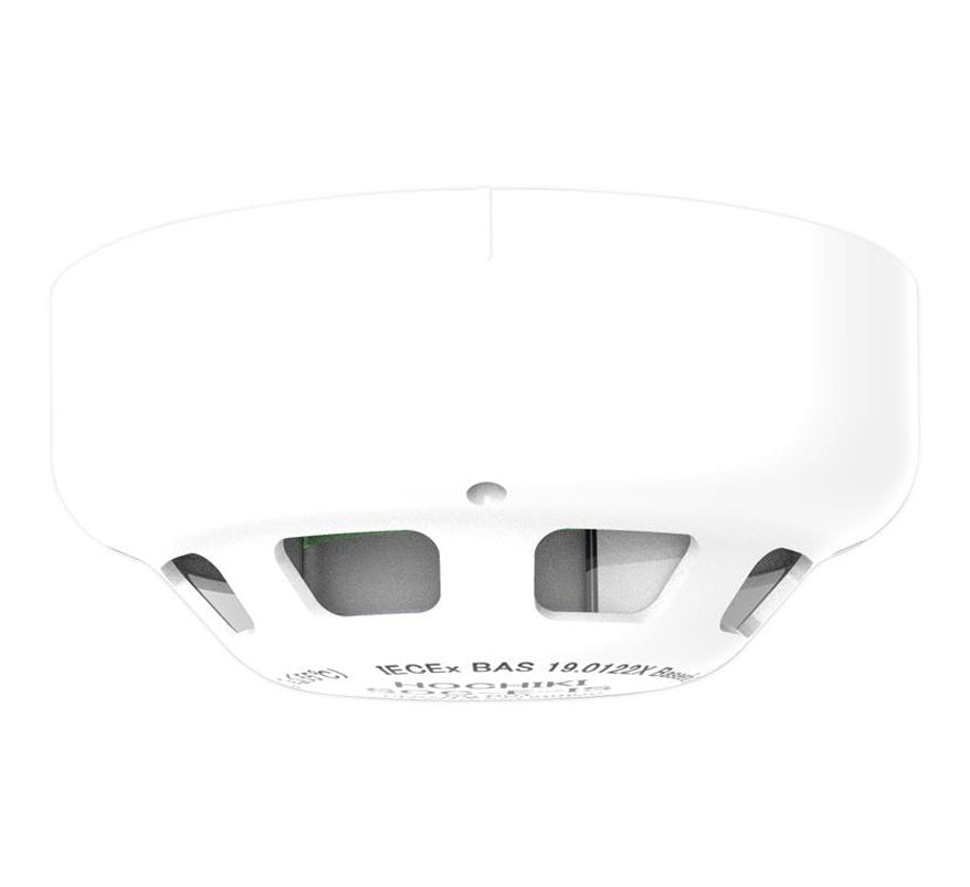 Hochiki Intrinsically Safe Conventional Optical Smoke Detector (White) (SOC-E-IS(WHT) - JEM Systems UK