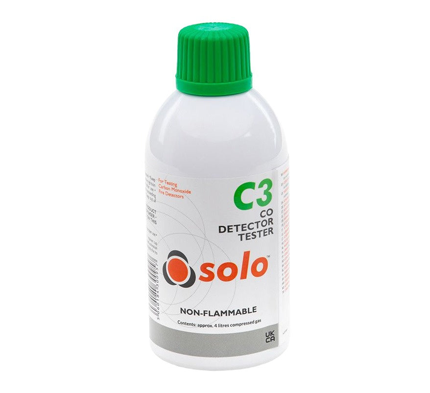 Solo C3 Carbon Monoxide Test Gas Aerosol 250ml (Non-Flammable) for use with Solo 330/332 (SOLOC3-001) - JEM Systems UK