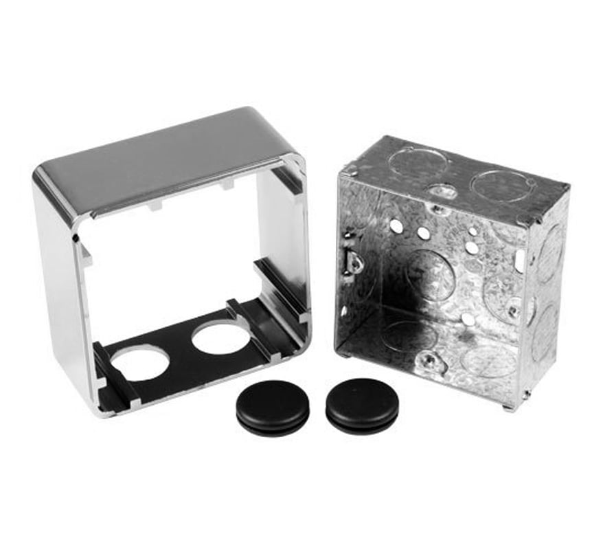 Geofire Surface Mounting Kit for Decorative Door Holders (Stainless Steel) (2-34-0424-M095) - JEM Systems UK