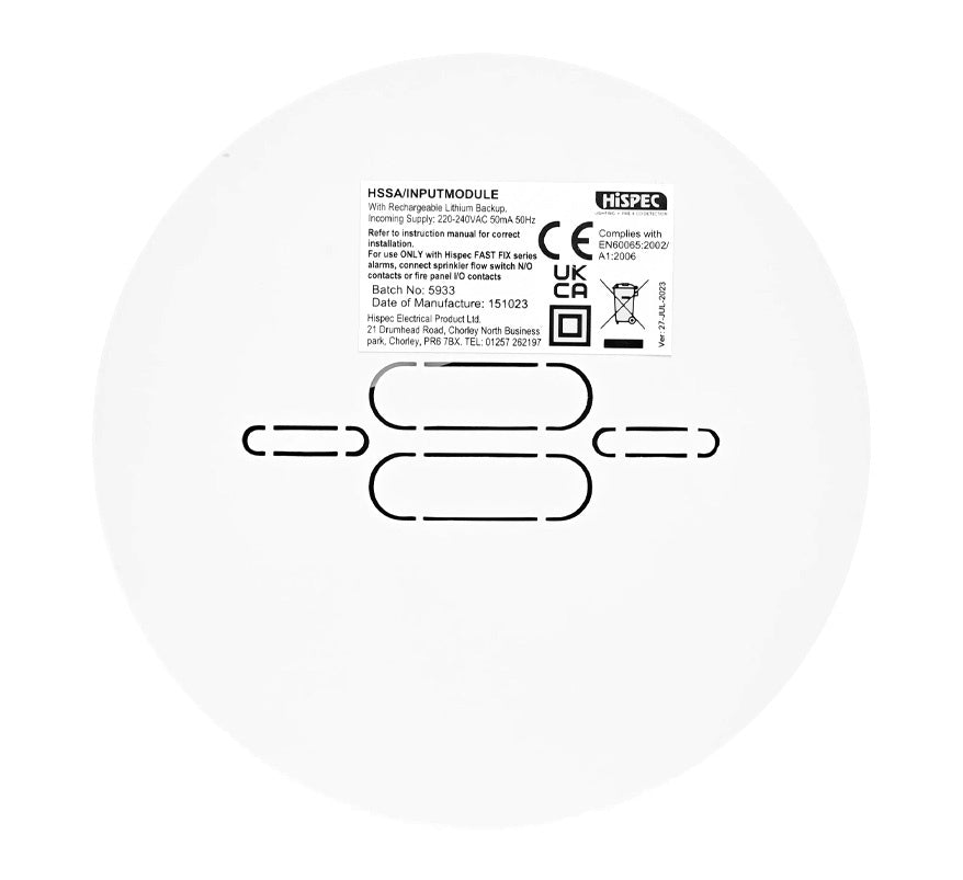 Hispec Mains Powered Switch Input Module with Rechargeable Backup Battery (HSSA/INPUTMODULE) - JEM Systems UK