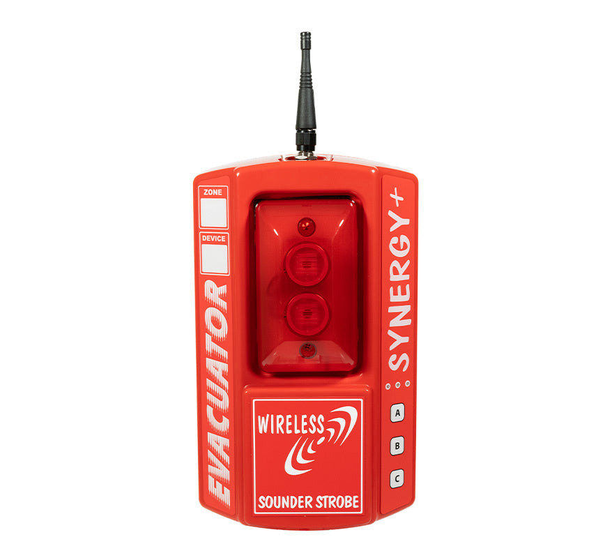 Evacuator Synergy+ Wireless Site Alarm Sounder Strobe (FMCEVASYNP7) - JEM Systems UK