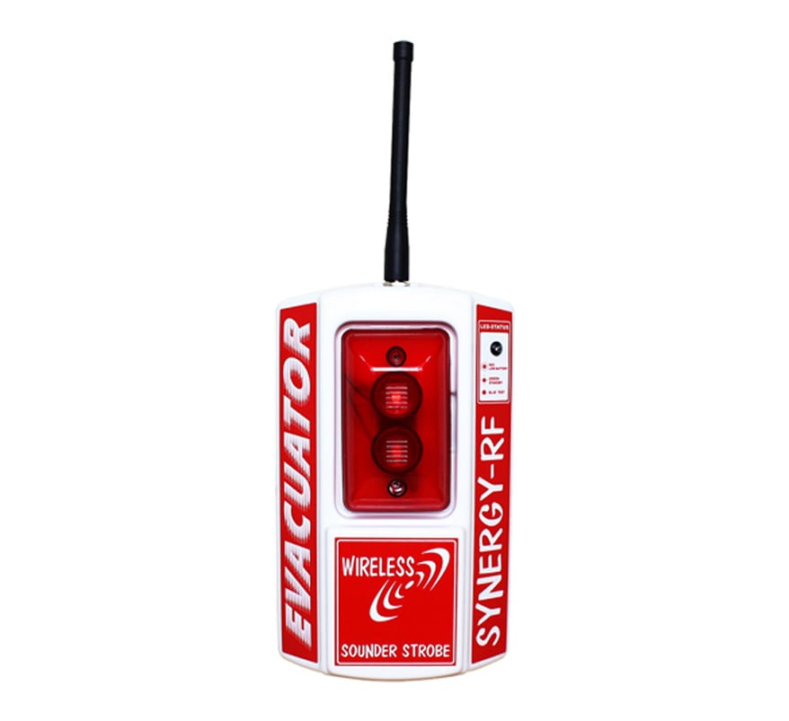 Evacuator Synergy RF Wireless Site Alarm Sounder/Strobe Unit (FMCEVASYNSS) - JEM Systems UK