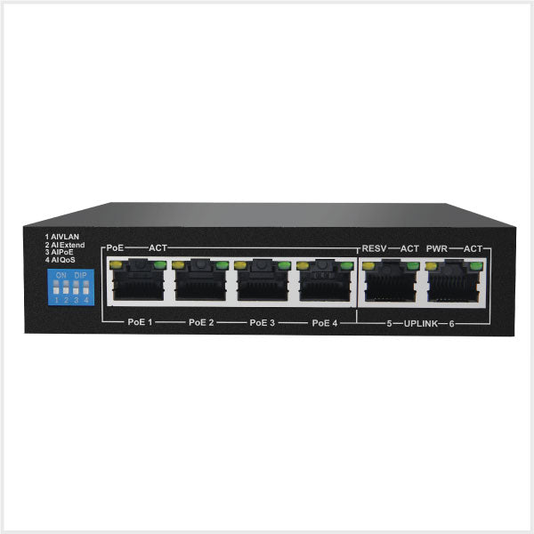 Titus 6-Port Gigabit PoE Switch