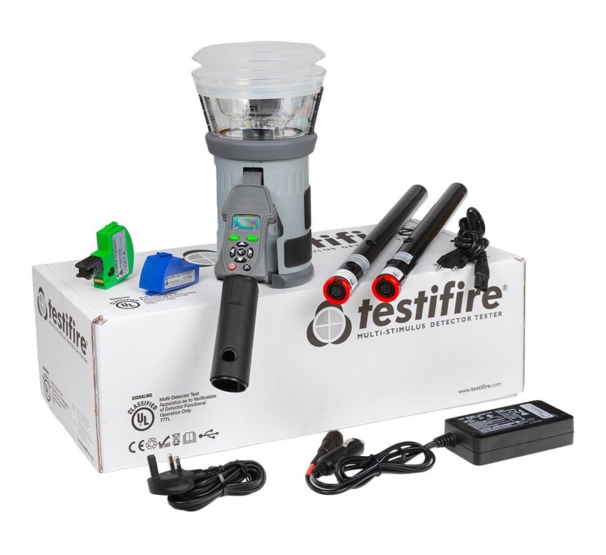 Testifire 2001 Smoke, Heat & Carbon Monoxide Detector Test Kit (TESTIFIRE2001-001) - JEM Systems UK