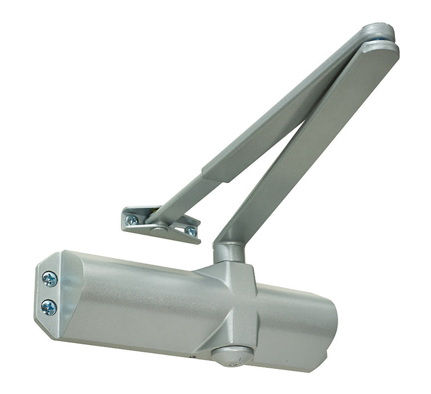 Rutland TS.3204 Fixed Power EN3 Overhead Door Closer - Silver, No Cover (TS.3204.FB.SE) - JEM Systems UK