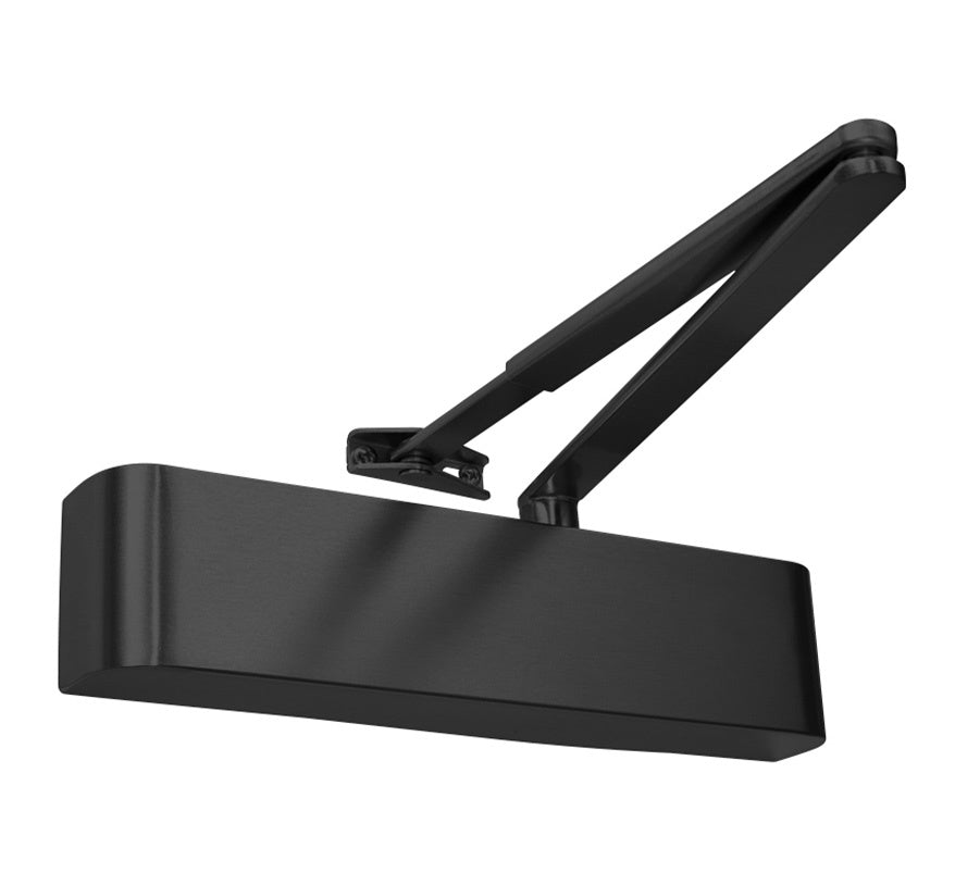 Rutland TS.5204 Variable Power EN2-4 Overhead Door Closer - Black (TS.5204BC.SRFB.RAL9011BK) - JEM Systems UK