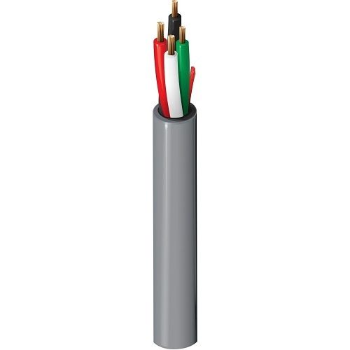 Belden 4302ULW.00500 18-4 Stranded BC Security and Commercial Audio Cable, Low Smoke Zero Halogen Insulation, LSZH Jacket with Ripcord, 500m Reel, Gray