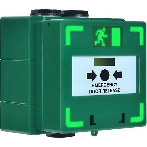 STP STP-CP3-LSRC-WP Weatherproof Triple Pole Resettable Break Glass with LED and Sounder