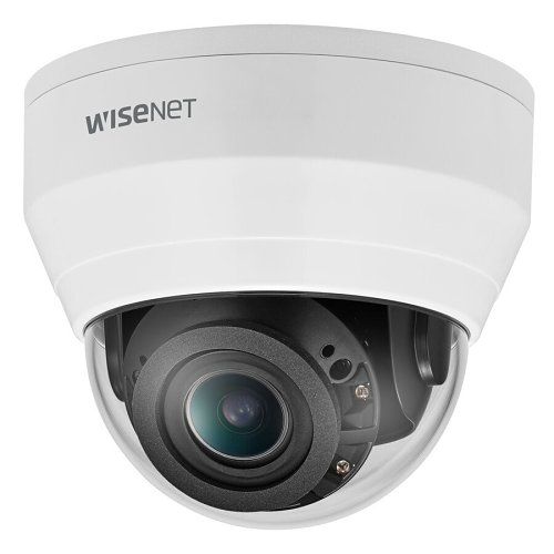 Hanwha QND-8080R Q Series, 5MP WDR IP Dome Camera, 3.2-10mm Motorized Varifocal Lens, IR 20M, White