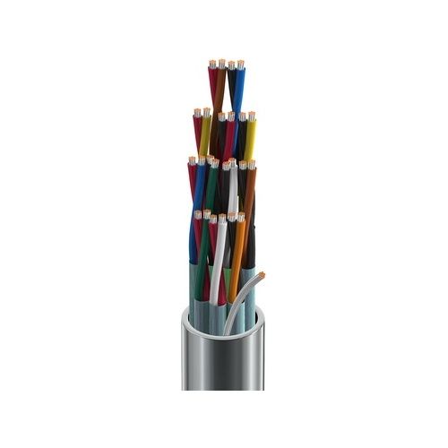 Belden 9768 0601000 22/12 Stranded TC Shielded Audio, Control and Instrument Cable, Polypropylene Insulation, PVC Jacket, 305m Reel, Chrome