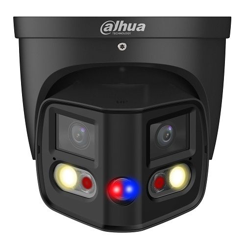 Dahua DH-IPC-PDW3849-A180-AS-PV-Black WizSense 3 Series 2x4MP TiOC Duo Splicing Fixed-focal Eyeball Network Camera, 180°, EPTZ, IP67, Black