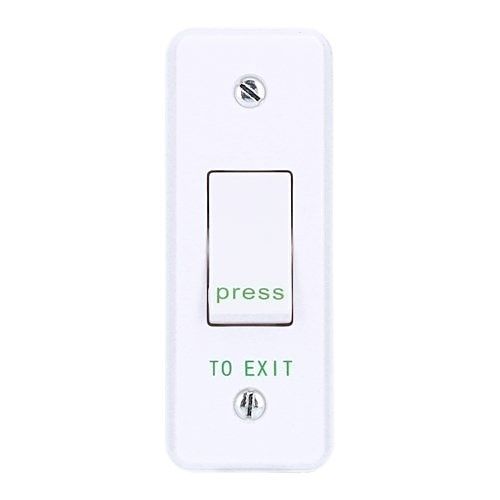 CDVI RTE002S Plastic Exit Button, Narrow, Surface Mount, (Replaces RTE002F)