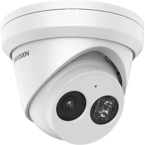 Hikvision DS-2CD2343G2-IU(4MM) Pro Series, 4MP AcuSense IP Turret Camera, 4mm Fixed Lens, IR 30M, IP67, White White