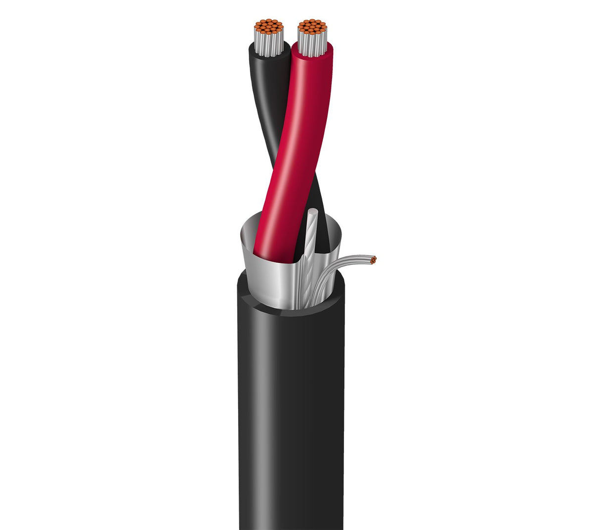 Belden 9316 0601000 16/2 AWG Shielded Instrumentation Data Cable, PVC Jacket, 1000', Chrome
