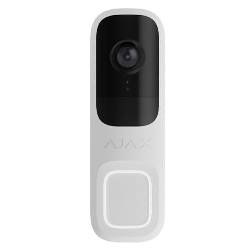 Ajax 66390.125.WH1 4MP Video Doorbell with Built-in AI, White