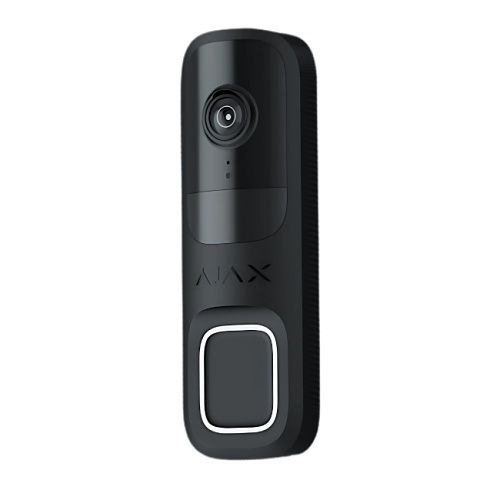 Ajax 66391.125.BL1 4MP Video Doorbell with Built-in AI, Black