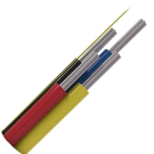 CQR CABCCA4/WH/100M Security Alarm Cable, 25/4 Stranded Unshielded PVC, Type 3 Tinned Copper, CCA 7×0.182 mm², 100m, White