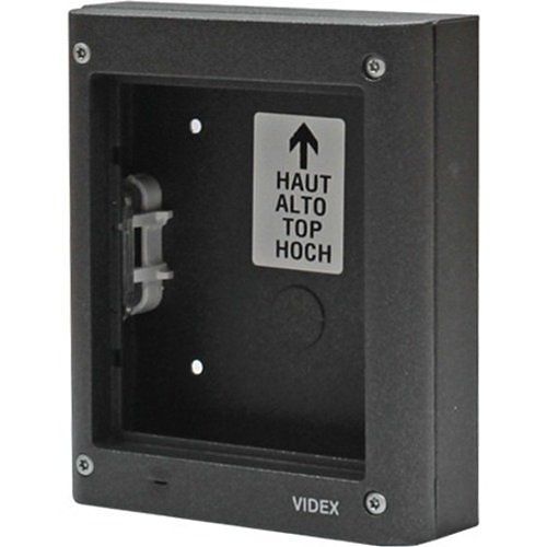 Videx 4881 4000 Series 1 Module Surface Housing, Gun Metal Grey Finish