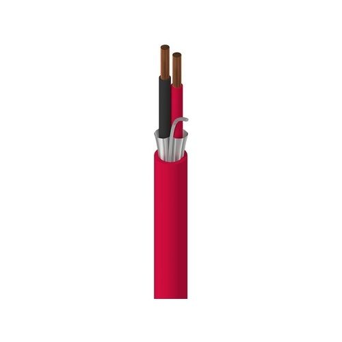 Belden 9581 0021000 14-2 Solid BC Electronic Cable, PVC Insulation and Jacket, FPLR, 305m, Red