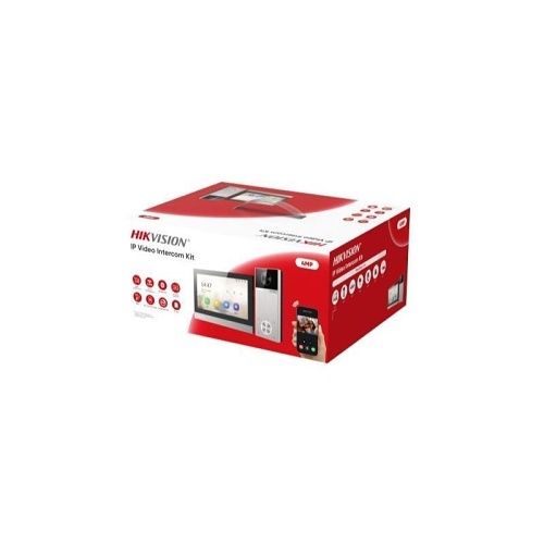 Hikvision DS-KIS613-S IP Video Intercom Kit with 4MP Door Station, Indoor Station, PoE Switch and 32GB TF Card