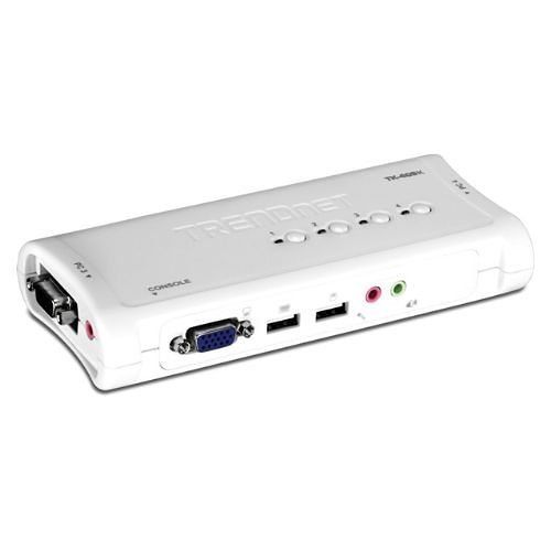 TRENDnet TK-409K 4-Port USB KVM Switch Kit with Audio