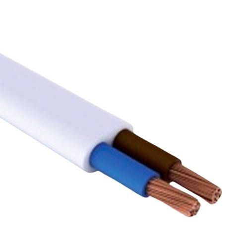Quality Connectivity H03VVH2-F Halogen Free Cable, 2 x 0.75mm, 100m (328'), White