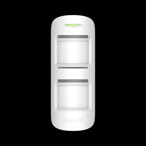 Ajax 38197.33.WH1 MotionProtect Outdoor Wireless PIR Motion Detector, Anti‑Masking, 3–15 m Range, White