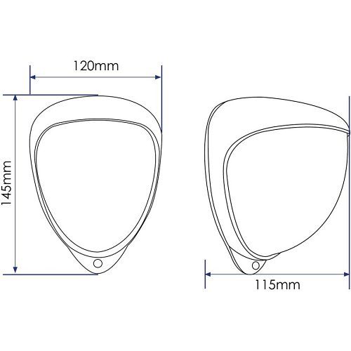 GJD GJD310 D-TECT 3 Quad-Element PIR and Microwave Motion Detector, 30m (98.4') Range