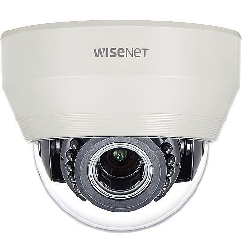 Hanwha HCD-6080R HD Plus Series, 2MP WDR HDoC Dome Camera, 3.2-10mm Motorized Lens, IR 20M, White