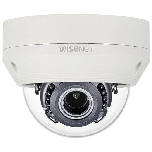 Hanwha HCV-6070RP/EX HD Plus Series, 2MP WDR HDoC Dome Camera, 3.2-10mm Motorized Lens, IR 30M, IP66, White