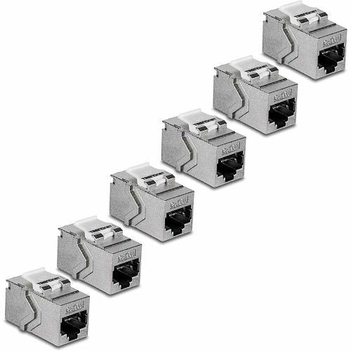 TRENDnet TC-KC06C6A CAT6A RJ-45 Keystone Inline Coupler, 6-Pack