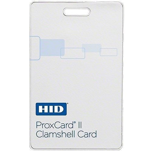 HID 1326LMSNV ProxCard II Value Priced Clamshell Access Control Card, 125 kHz, White