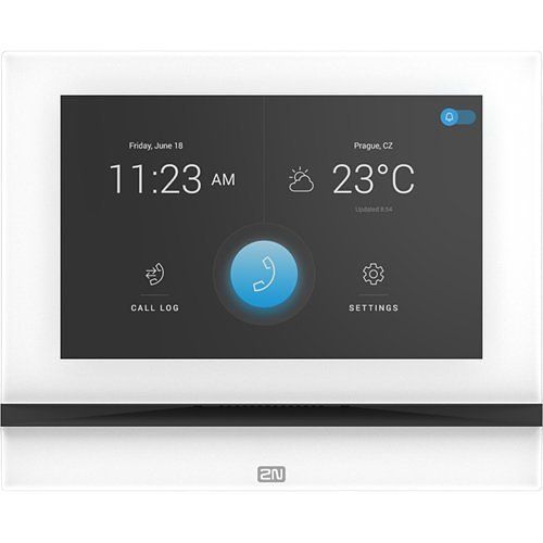 2N 91378601WH Indoor View Series Intercom Answering Unit with 7" Touchscreen, White