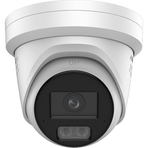 Hikvision DS-2CD23126G3-IS2UY/SL(2.8mm)(eF) Pro Series 12MP Acusense Strobe Light and Audible Warning Fixed Turret IP Camera, 2.8mm Lens, White