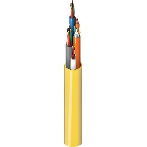 Belden 658AMJ 0041000 16-Conductor Access Control Cable, 22/3, 18-4, 22-6, Only Card Reader Pairs Shielded, Outer Jacket, CMP, 1000' Reel, Yellow
