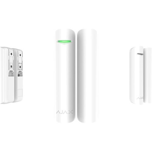 Ajax 130347.21.WH1 DoorProtect Plus Jeweller Wireless Reed-Switch Opening Detector with Shock and Tilt Sensors, White