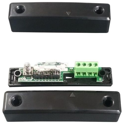 Knight Fire XEND24BK Small Surface Contact with Selectable Resistors for All Main Panels and Double Doors, Grade 3, Black