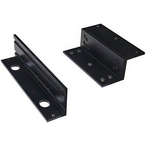 STP STEALTH500ZL Standard Adjustable Z and L Bracket Set for Inward-Opening Doors, Stealth Black Finish