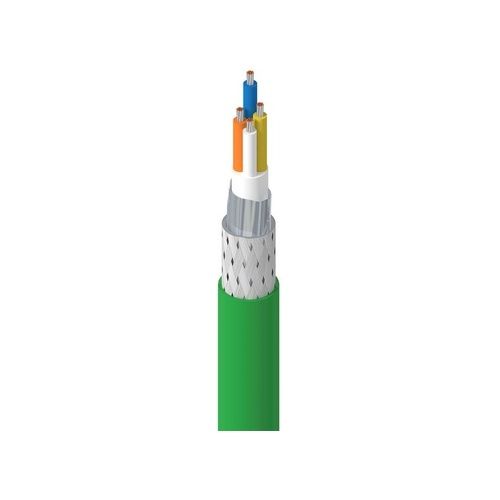 Belden 70007E.01305 CAT5e 22/2 DataTuff Stranded Cable, TC, SF/UTP, PROFINET Type B, 305m Reel, Green