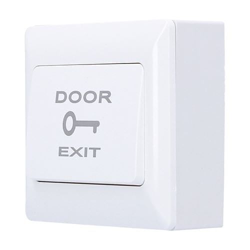 CDVI BP-DOOR-S RTE Series Plastic Door Exit Push Button, Wide, Surface Mount