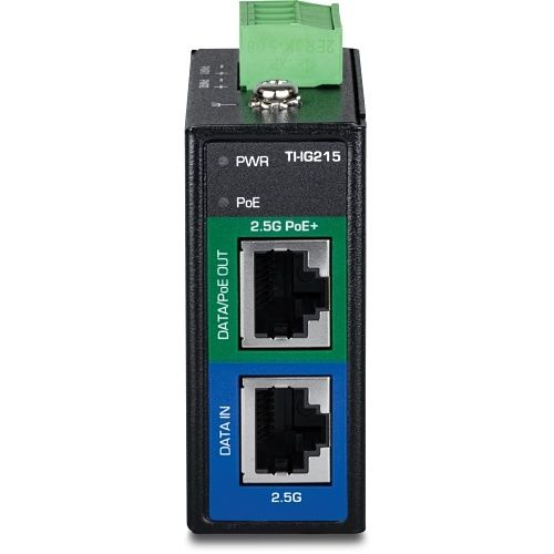TRENDnet TI-IG215 Industrial 2.5G PoE+ Injector, 30W PoE