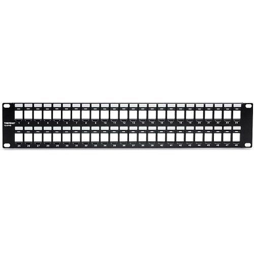 TRENDnet TC-KP48 48-Port Blank Keystone 2U HD Patch Panel