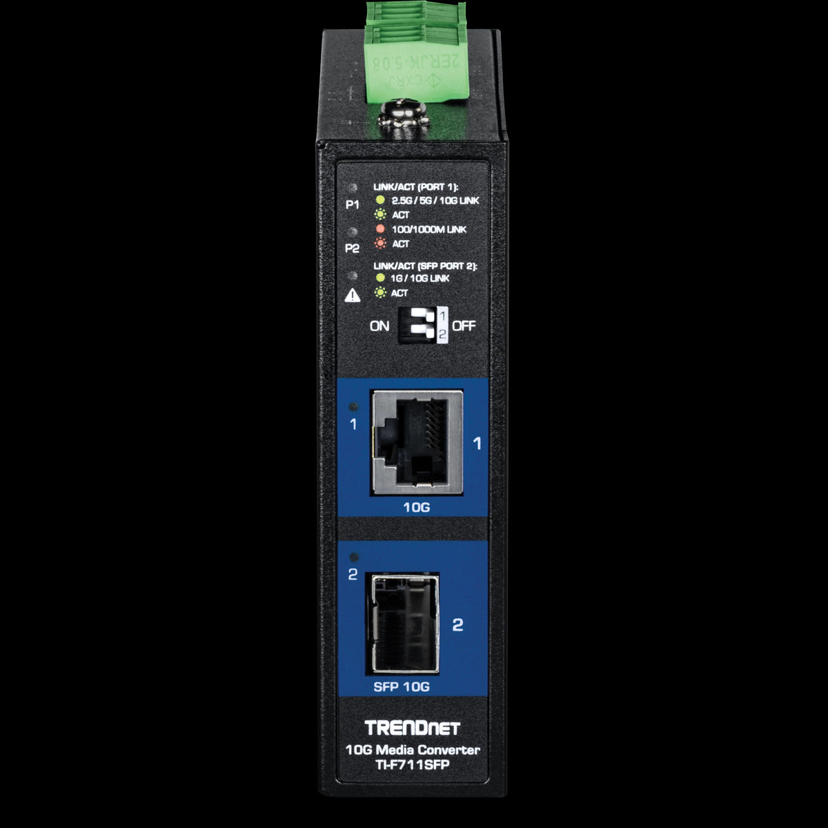 TRENDnet TI-F711SFP Industrial 10G SFP+ Media Converter