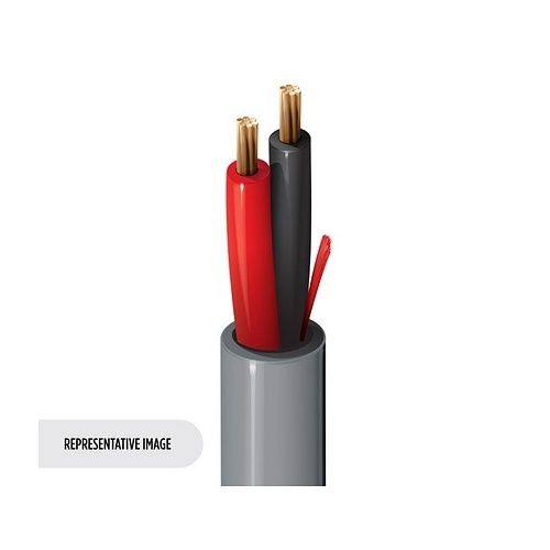 Belden 4300UE.00100 18/2 Stranded BC Security and Commercial Audio Cable, LSZH, CPR Eca, 100m Reel, Grey